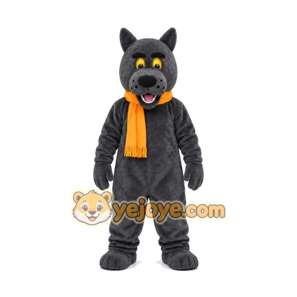 Realistic Grey Wolf Mascot Costume Realistic Grey Wolf Mascot Costume