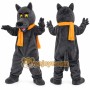 Realistic Grey Wolf Mascot Costume