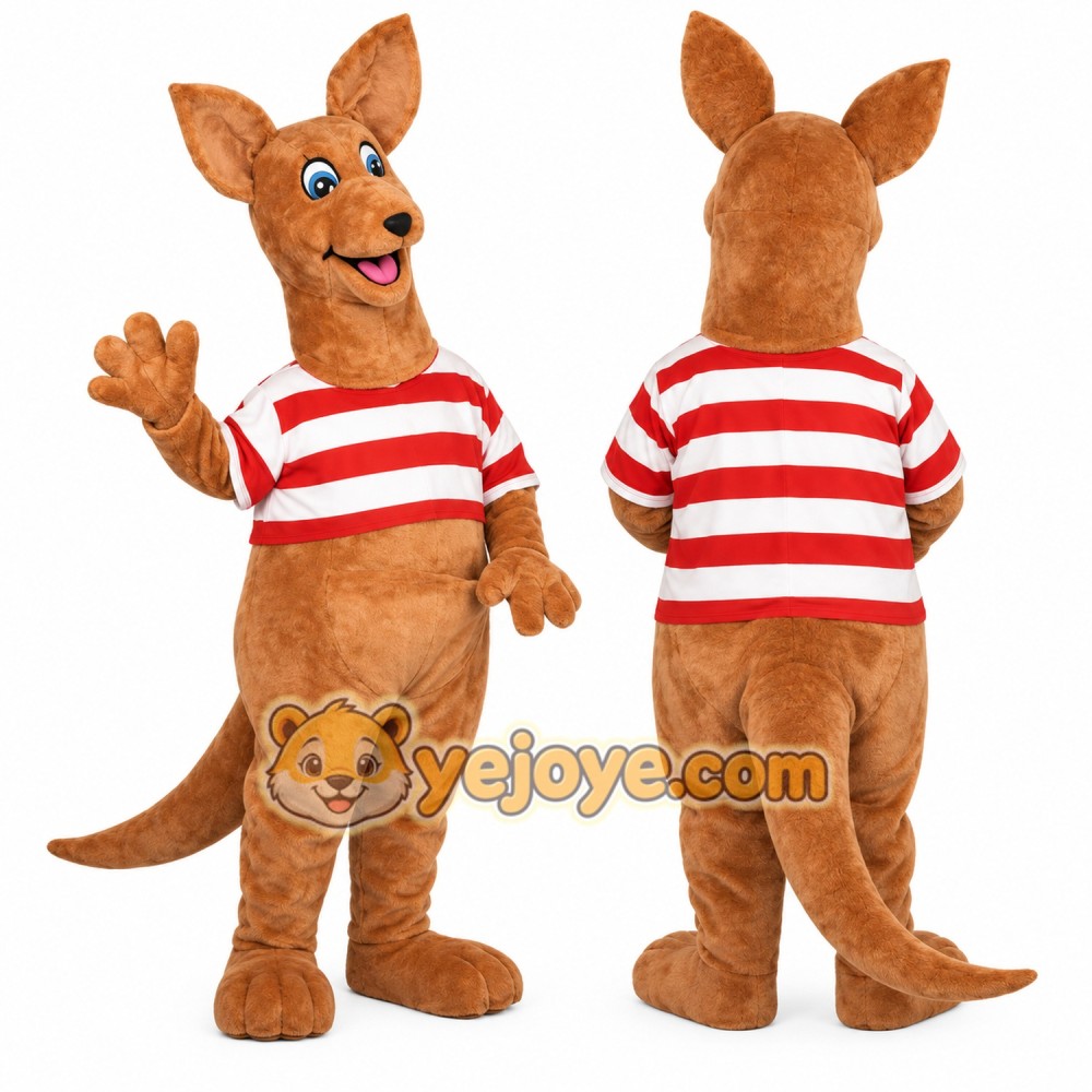 Realistic Lightweight Kangaroo Mascot Costume