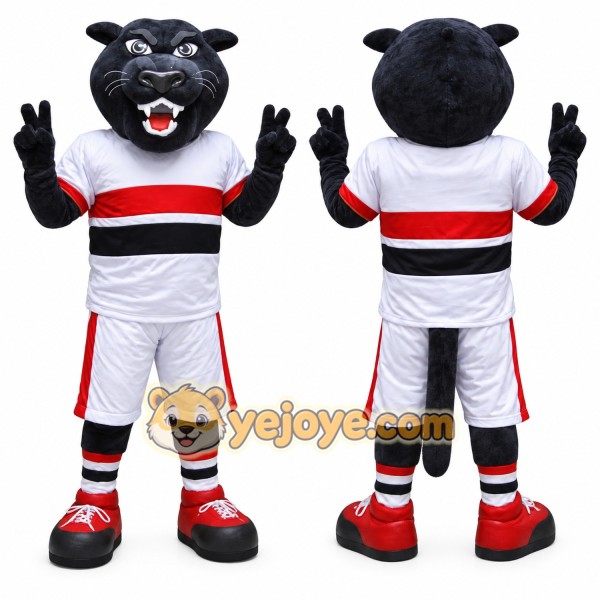 Sport Lightweight Black Panther Mascot Costume