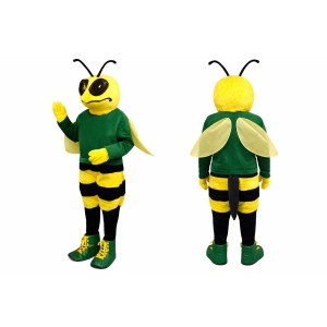 Green Bee Mascot Costume
