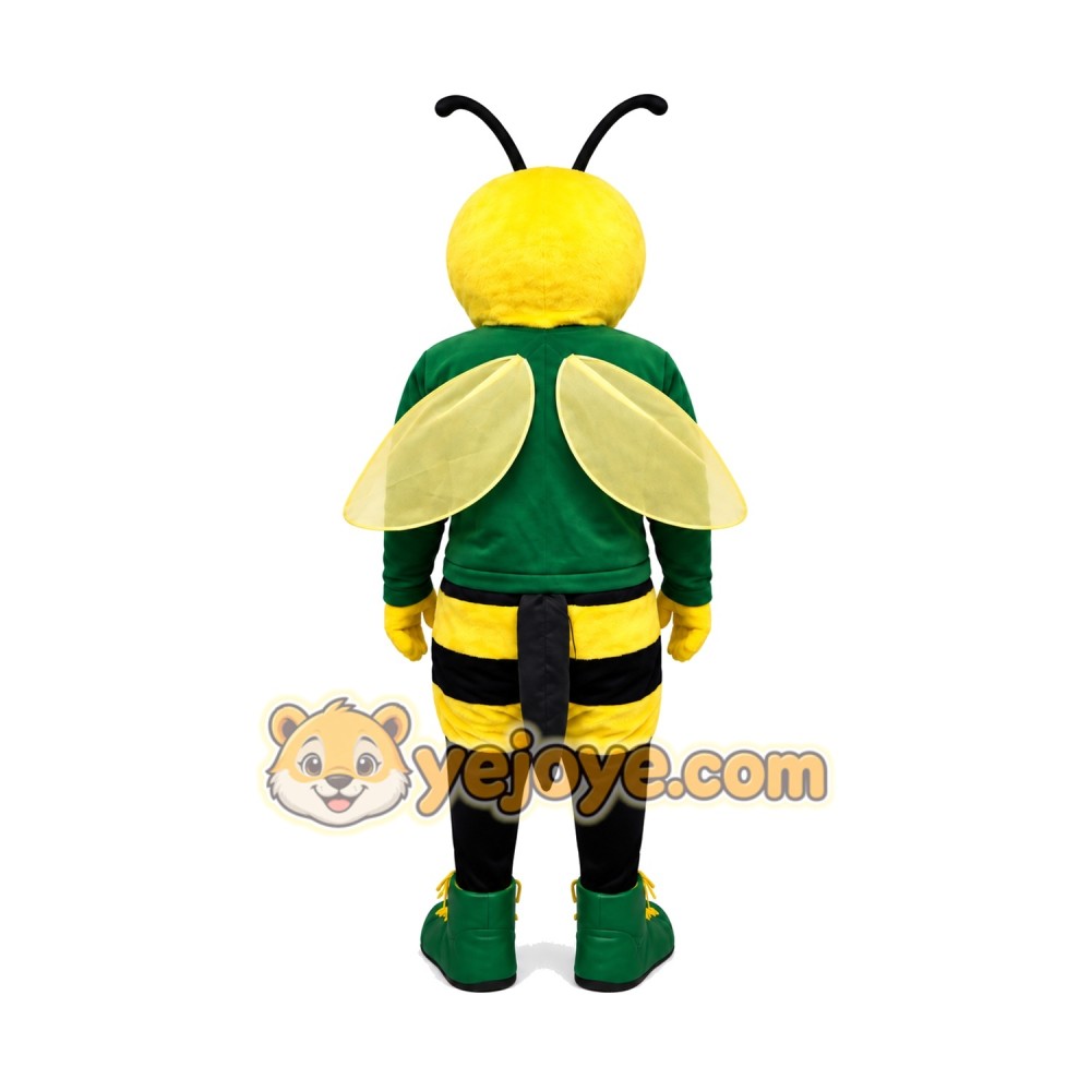 Green Bee Mascot Costume Green Bee Mascot Costume