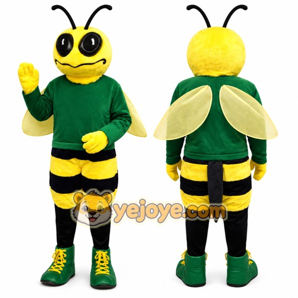 Green Bee Mascot Costume