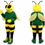 Green Bee Mascot Costume