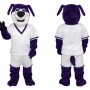 Purple White Dog Mascot Costume