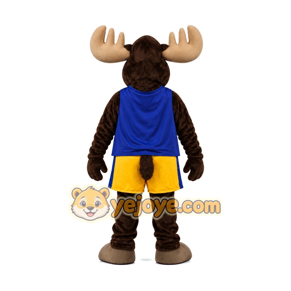 Happy Moose Mascot Costume