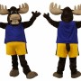 Happy Moose Mascot Costume