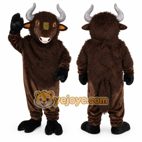 Realistic Buffalo Mascot Costume