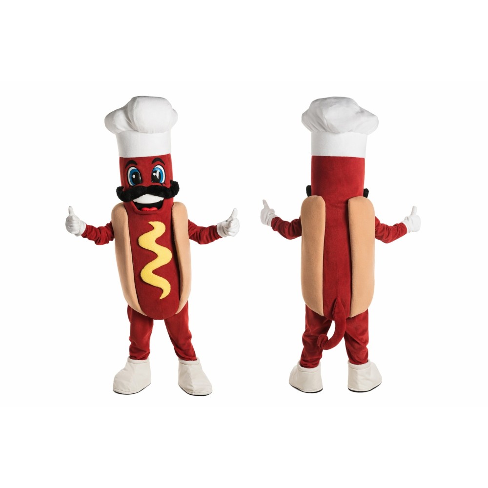Chef Hot Dog Mascot Costume