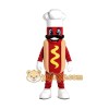 Chef Hot Dog Mascot Costume