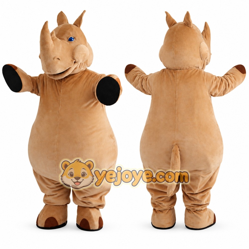 Realistic Rhino Mascot Costume Realistic Rhino Mascot Costume