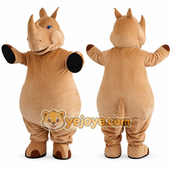Realistic Rhino Mascot Costume