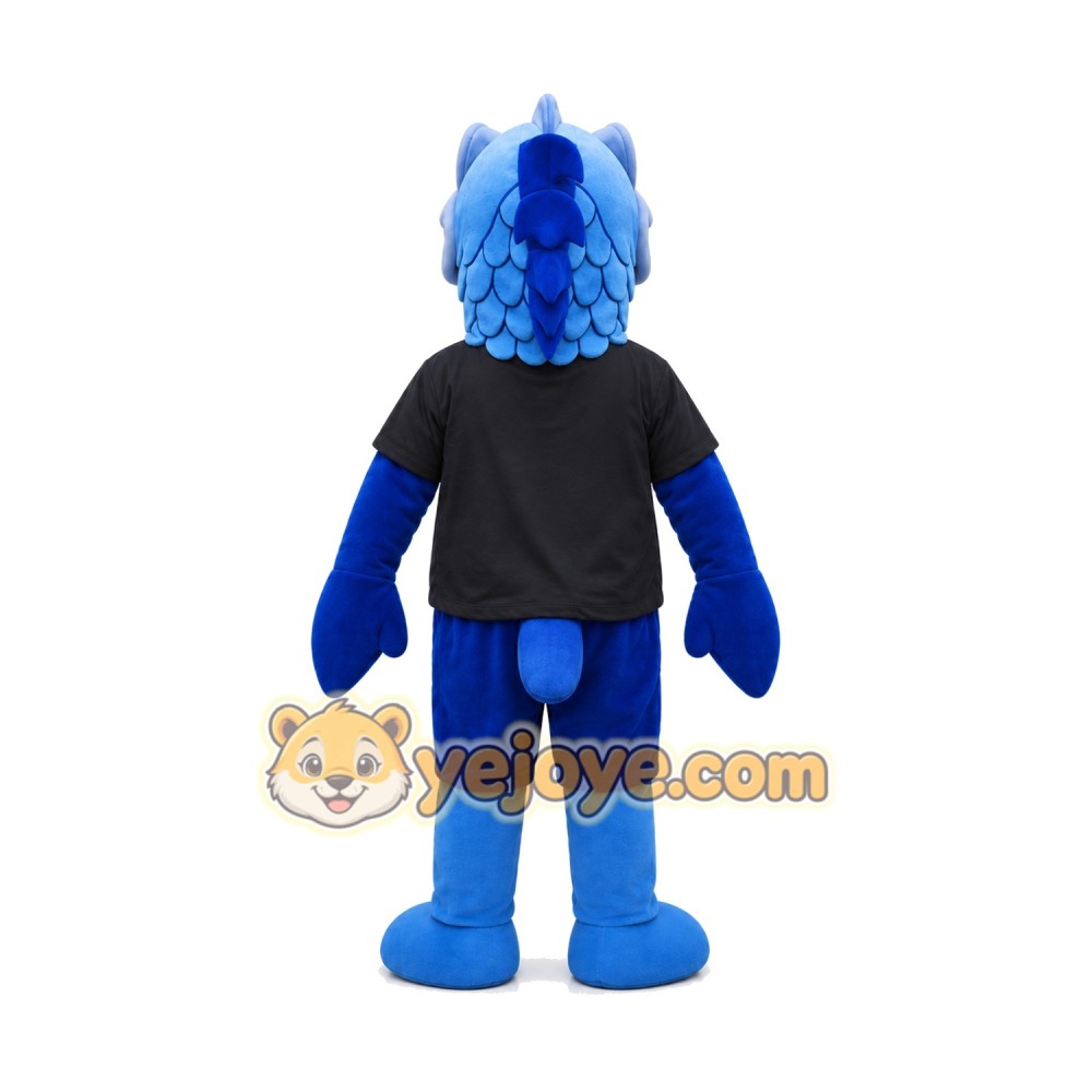 Blue Fish Mascot Costume Blue Fish Mascot Costume
