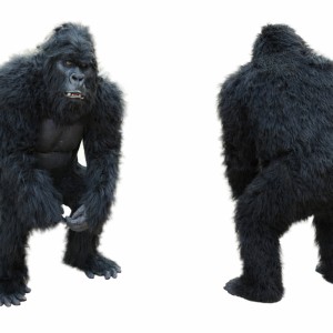 Black Gorilla Mascot Costume