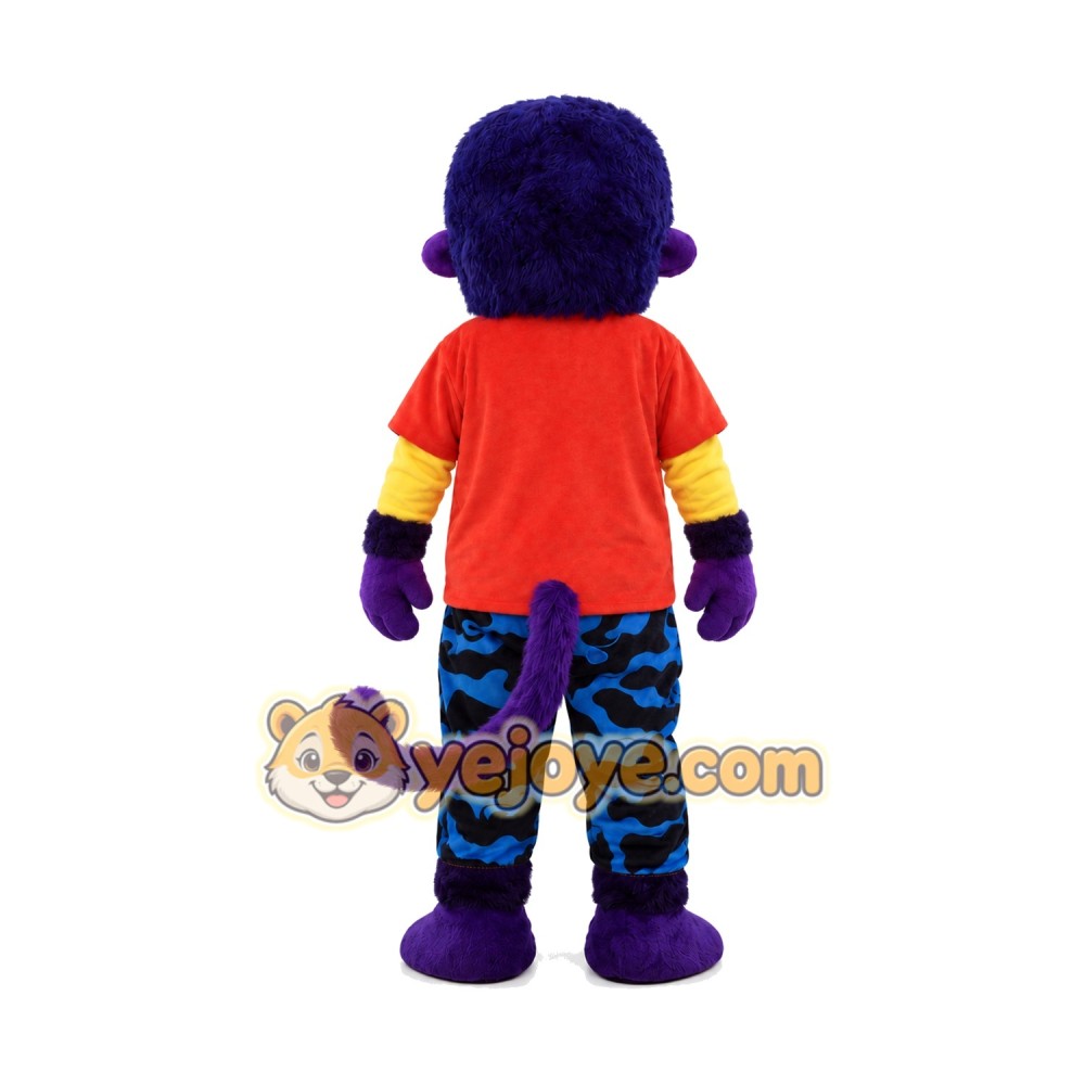 Realistic Purple Monkey Mascot Costume Realistic Purple Monkey Mascot Costume