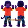 Realistic Purple Monkey Mascot Costume