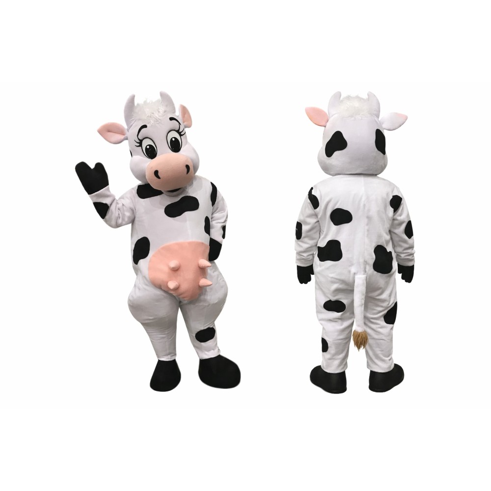 Happy Lightweight Cow Mascot Costume