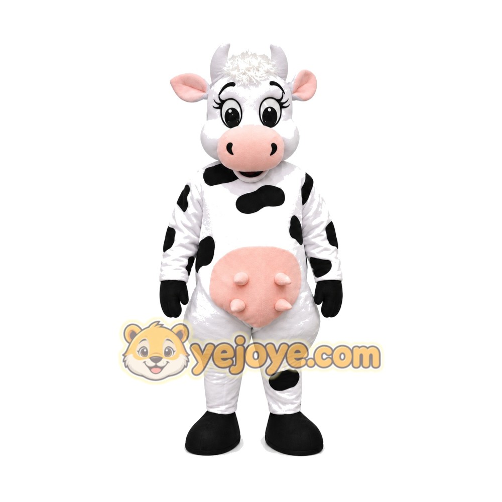 Happy Lightweight Cow Mascot Costume