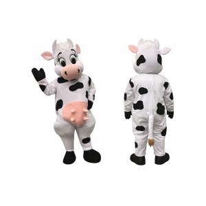 Happy Lightweight Cow Mascot Costume