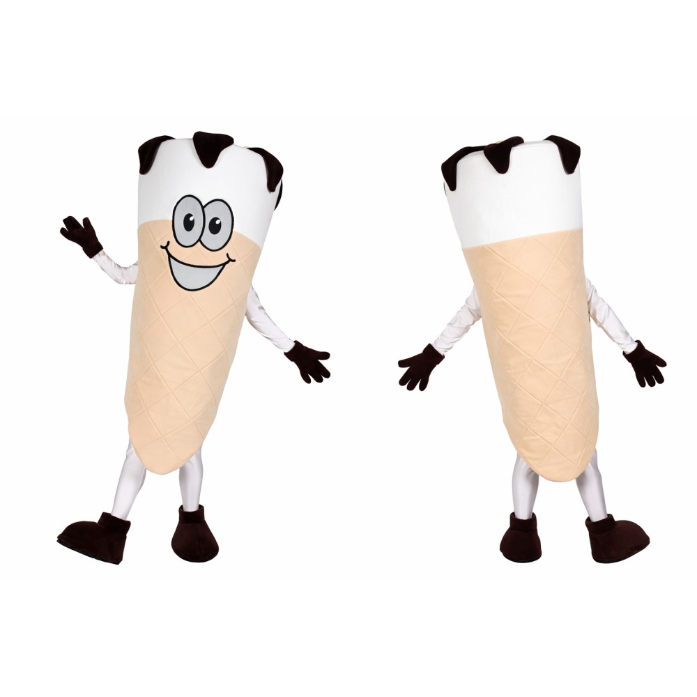 Happy Ice Cream Cone Mascot Costume