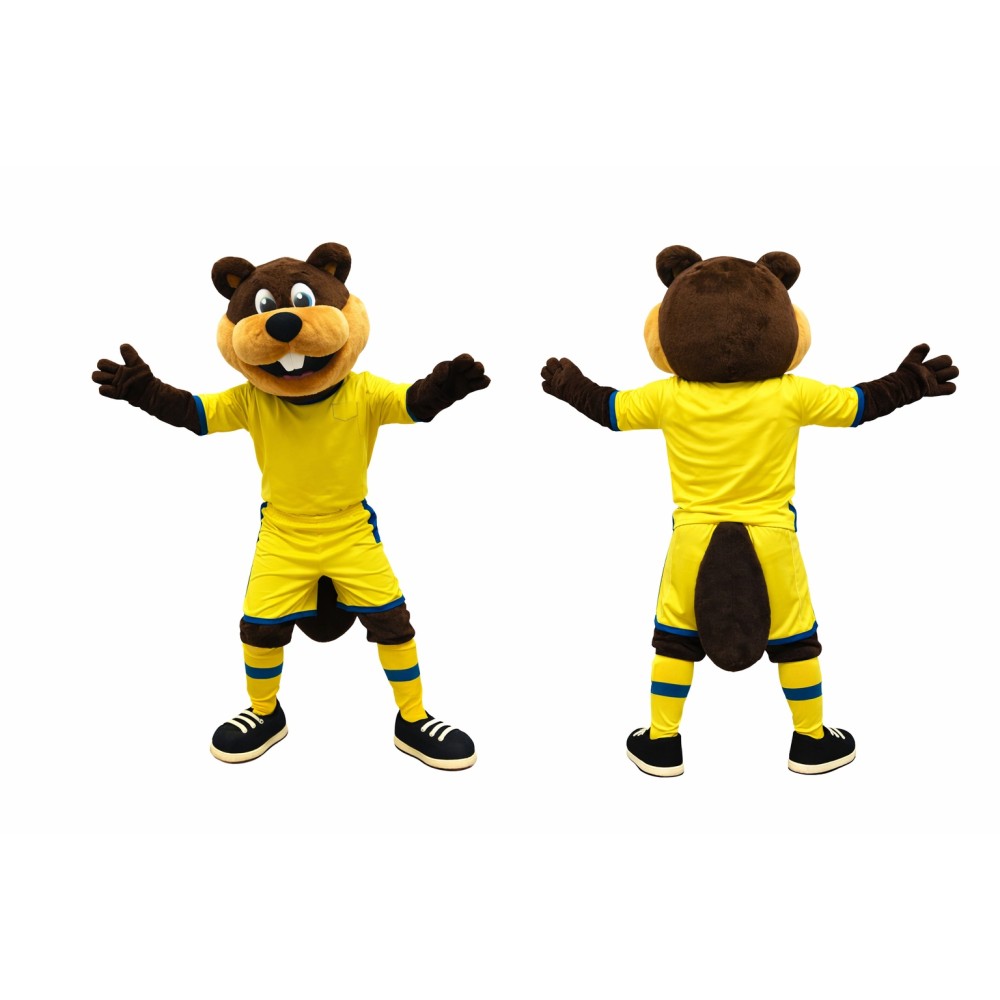 Happy Sport Beaver Mascot Costume