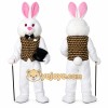 White Easter Bunny Mascot Costume White Easter Bunny Mascot Costume