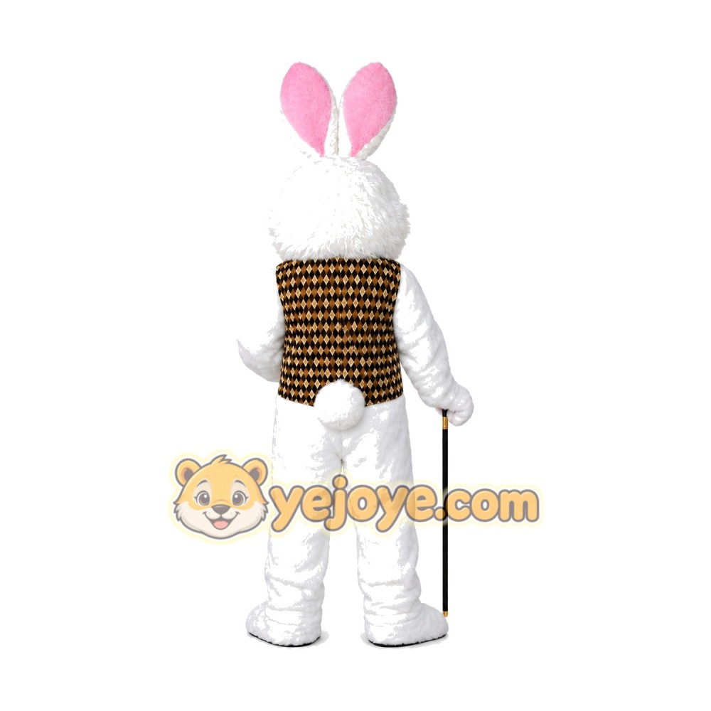 White Easter Bunny Mascot Costume White Easter Bunny Mascot Costume