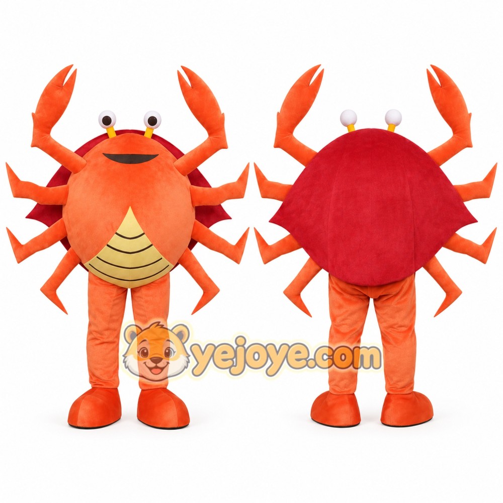 Friendly Crab Mascot Costume Friendly Crab Mascot Costume