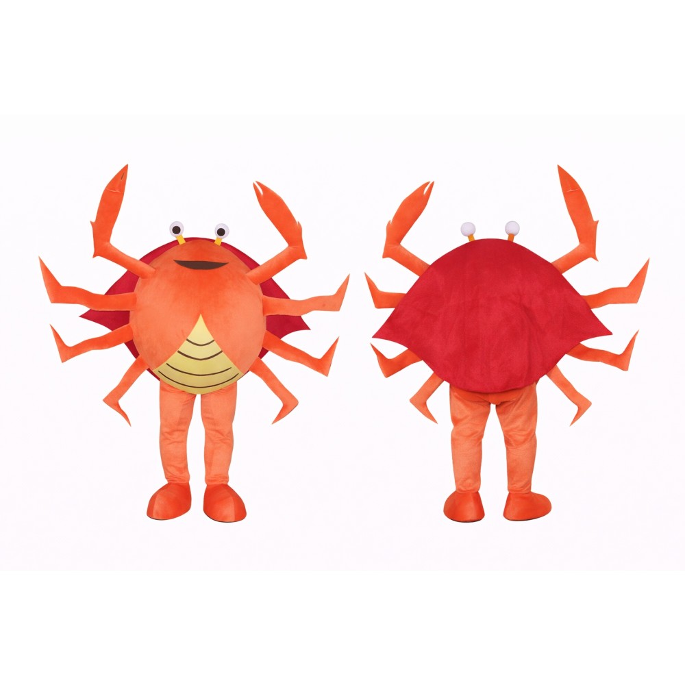 Friendly Crab Mascot Costume