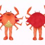 Friendly Crab Mascot Costume