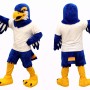 Sport Blue Hawk Mascot Costume