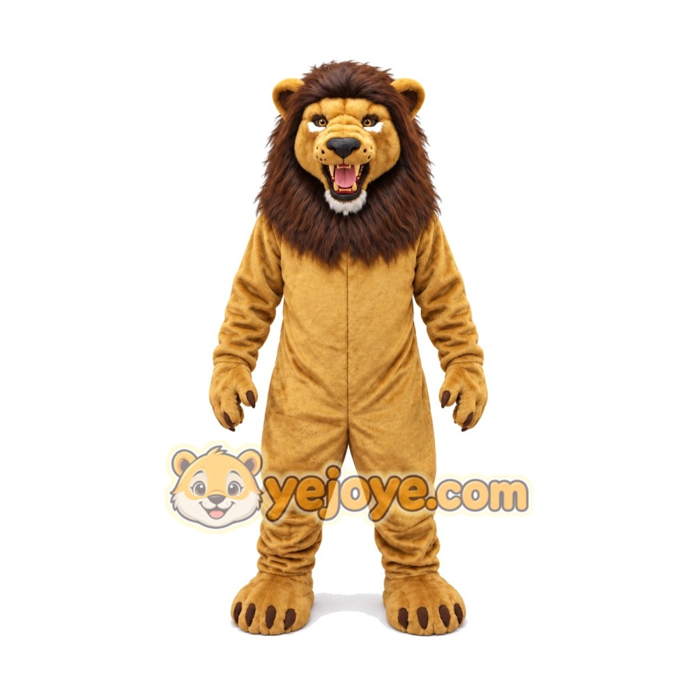 Fierce Lightweight Lion Mascot Costume