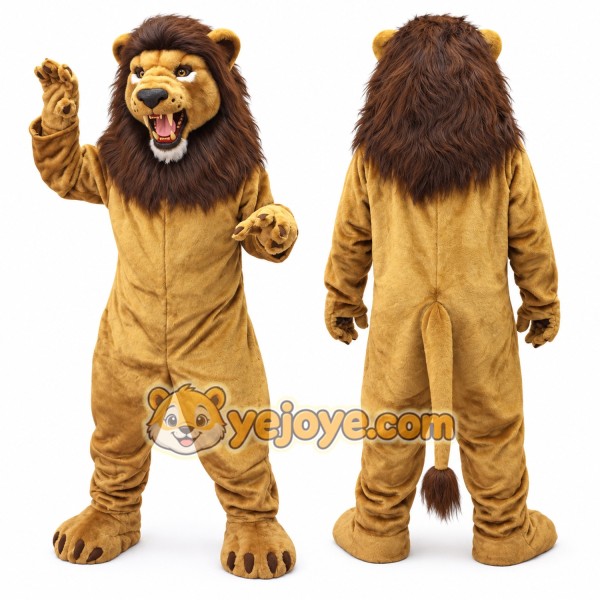 Fierce Lightweight Lion Mascot Costume