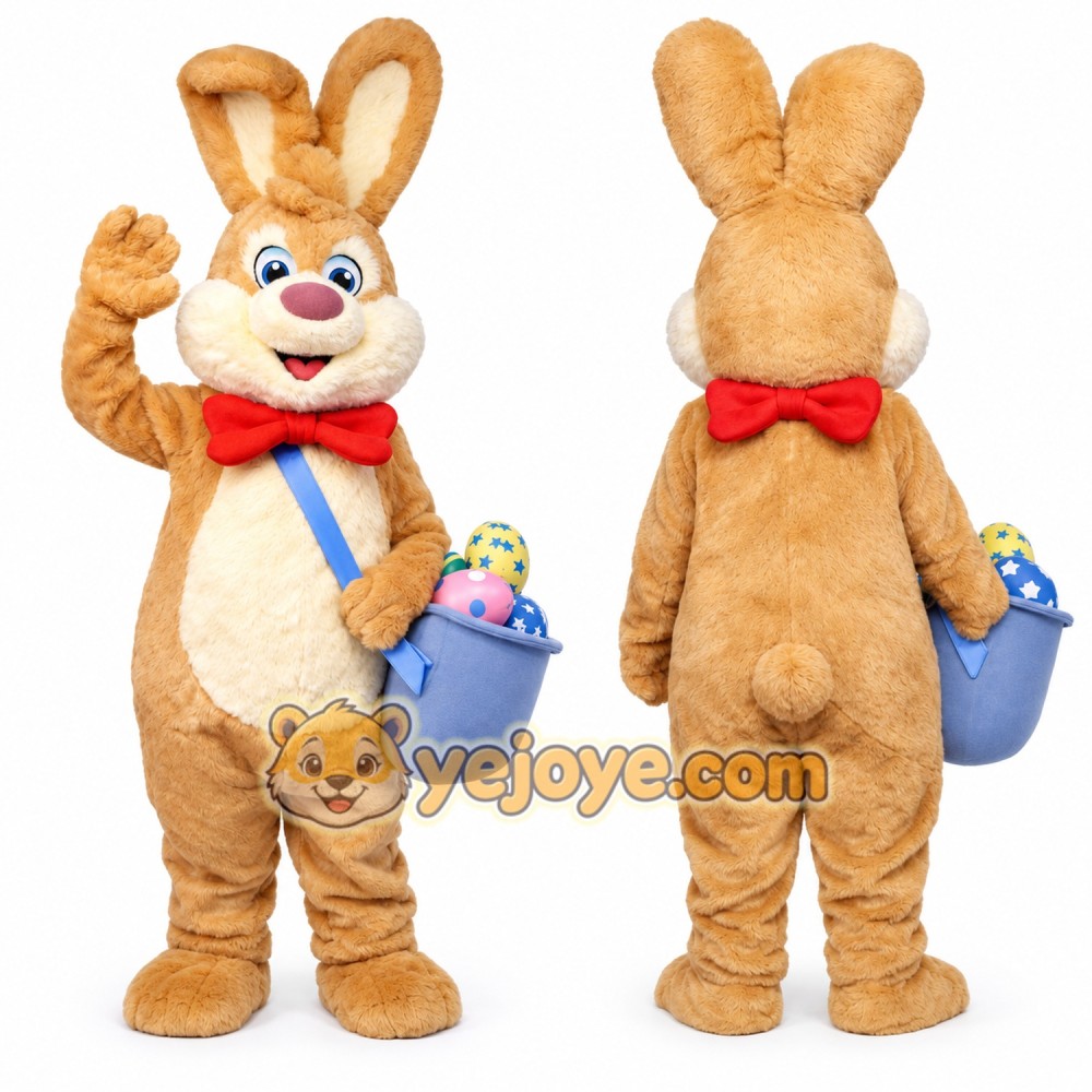 Realistic Brown Bunny Mascot Costume Realistic Brown Bunny Mascot Costume