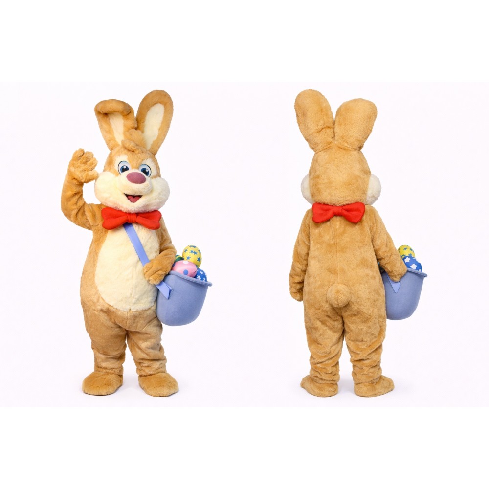 Realistic Brown Bunny Mascot Costume