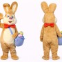 Realistic Brown Bunny Mascot Costume