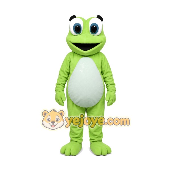 Happy Lightweight Green Frog Mascot Costume Happy Lightweight Green Frog Mascot Costume