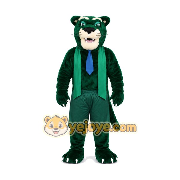 Green Panther Mascot Costume