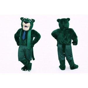 Green Panther Mascot Costume