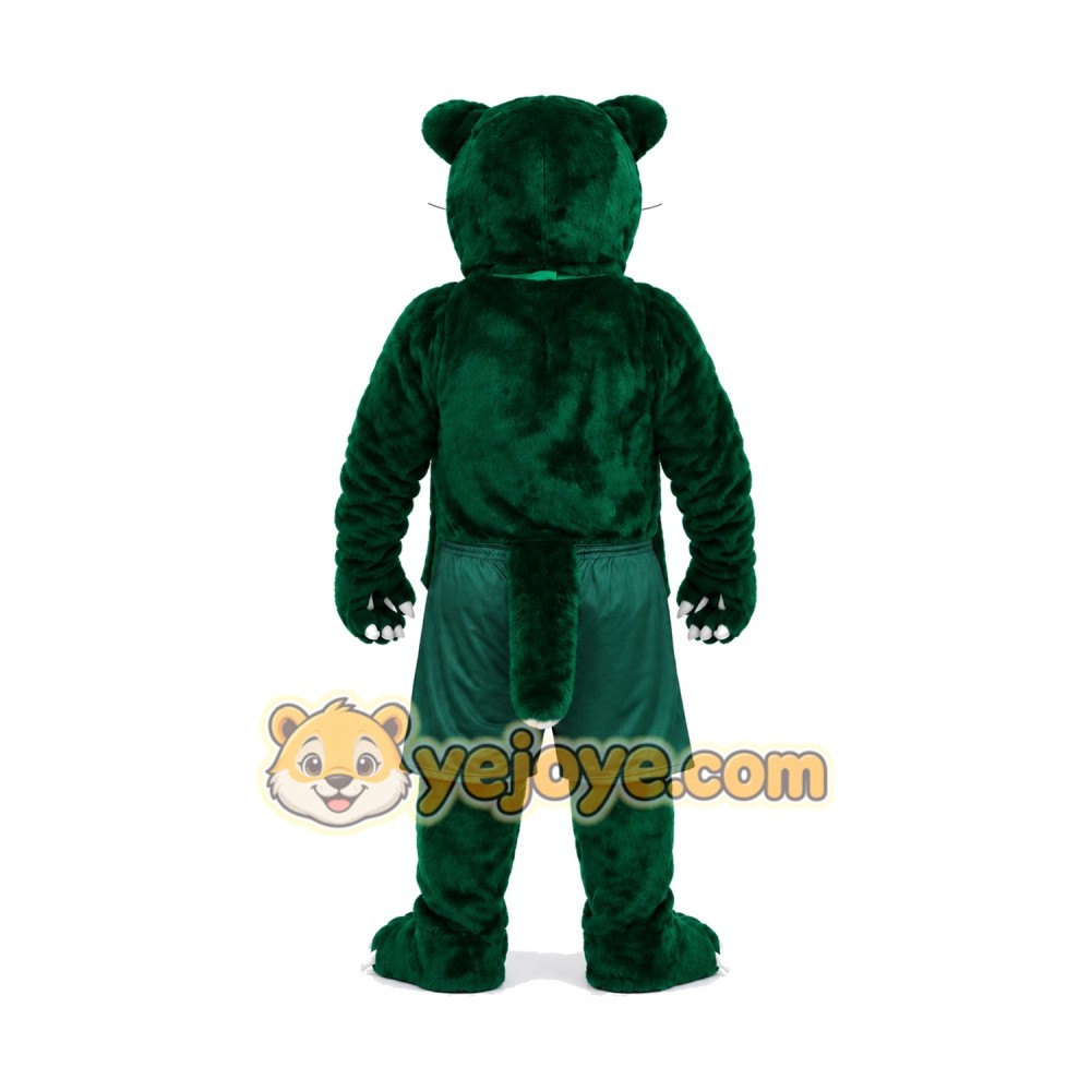 Green Panther Mascot Costume