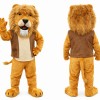 Realistic Friendly Lion Mascot Costume