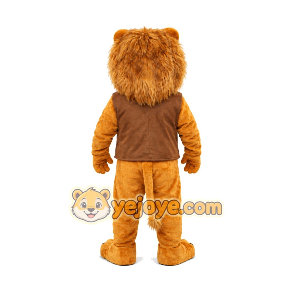 Realistic Friendly Lion Mascot Costume Realistic Friendly Lion Mascot Costume