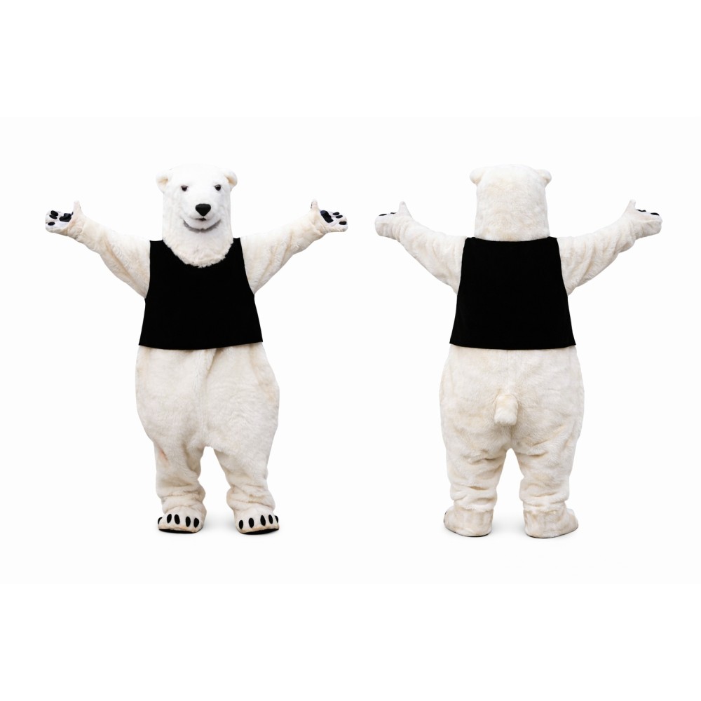 Realistic Lightweight Polar Bear Mascot Costume