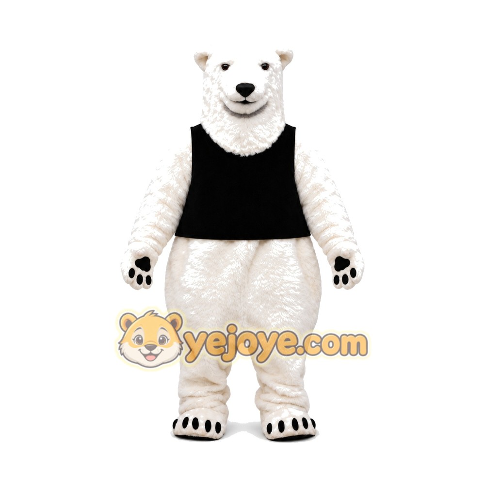 Realistic Lightweight Polar Bear Mascot Costume Realistic Lightweight Polar Bear Mascot Costume