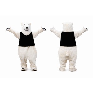 Realistic Lightweight Polar Bear Mascot Costume