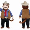 Sheriff Monkey Mascot Costume