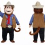 Sheriff Monkey Mascot Costume
