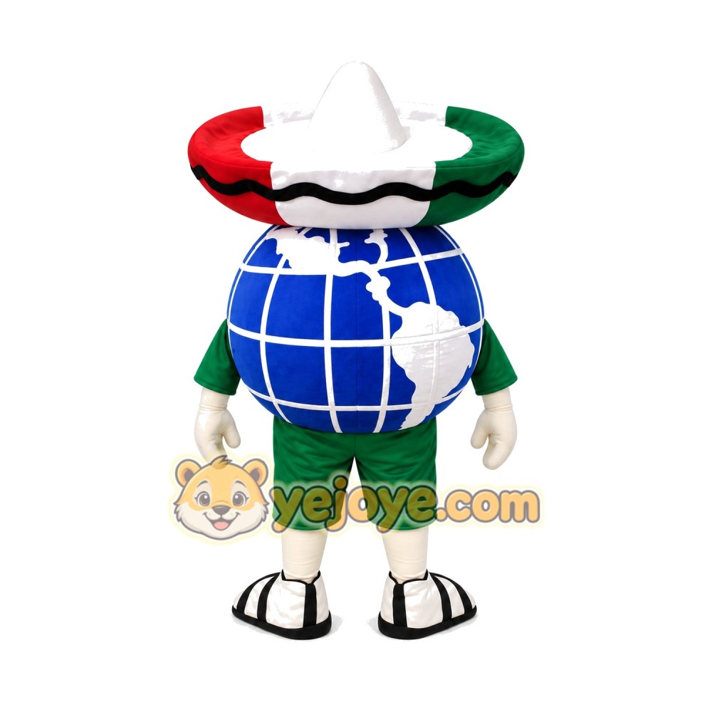 Mexico-Themed Globe Mascot Costume Mexico-Themed Globe Mascot Costume