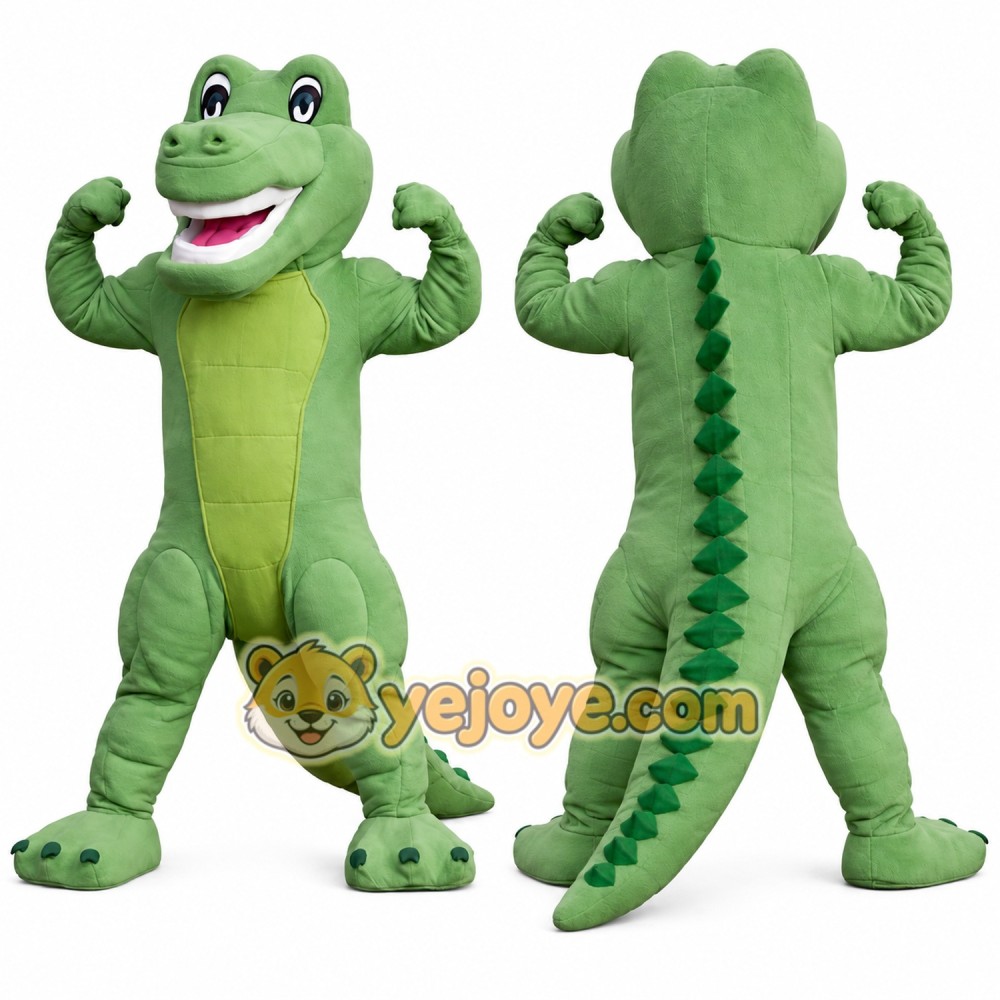 Happy Lightweight Crocodile Mascot Costume