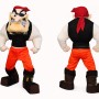 Fierce Pirate Mascot Costume